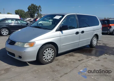 2002 Honda Odyssey Lx z USA, uszkodzony, nr VIN 5FNRL18542B056208
